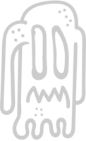 Ghost outline vector