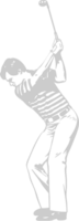 Golfer vector