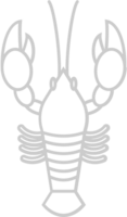 Lobster outline vector