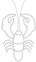 Lobster outline vector