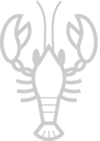 Lobster outline vector