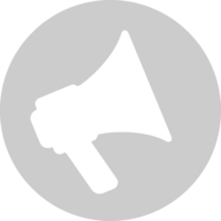 Megaphone circle vector