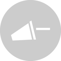 Megaphone circle  vector