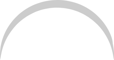 Half circle line sharp vector