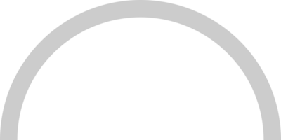 Half circle line vector