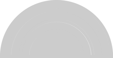 Half circle  vector
