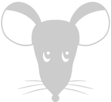 ratón animal cabeza vector