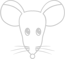 ratón animal cabeza vector