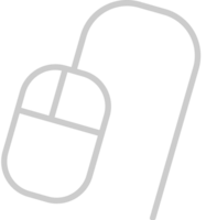 Mouse computer outline vector