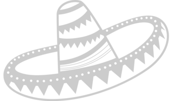 Sombrero outline vector