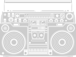 radio Años 80 vector