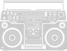 radio Años 80 vector