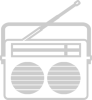 Radio vintage outline vector