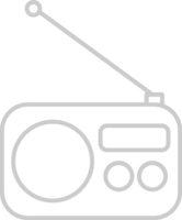 Radio vintage outline vector