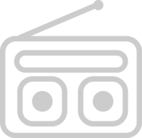 Radio outline vector