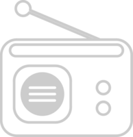 Radio outline vector