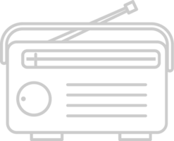 Radio outline vector