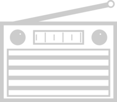 Radio outline vector