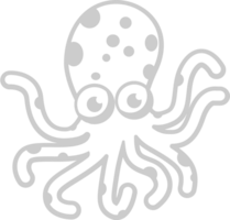 Octopus outline vector