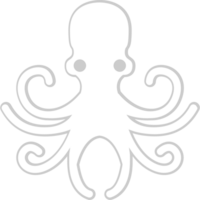 Octopus outline vector