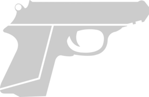 Police hand gun  vector