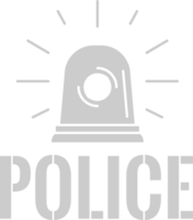 Police sirine  vector