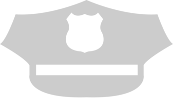 sombrero de policia vector