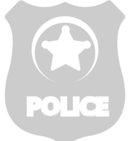 placa de policía vector