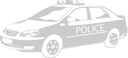 coche de policía vector