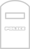 escudo policial vector