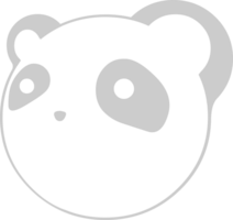 Panda face vector