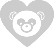 Panda face vector