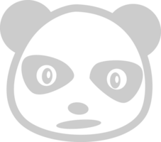 cara de panda vector