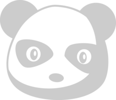 Panda face vector