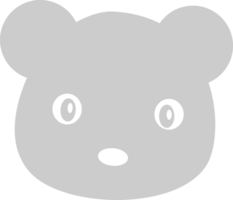 Panda face vector