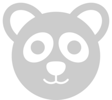 Panda face vector