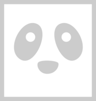 Panda face vector