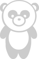 Panda cute character vector