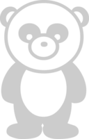 Panda cute character vector