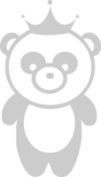 Panda cute character vector