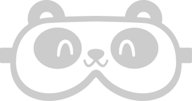 Panda eye mask vector