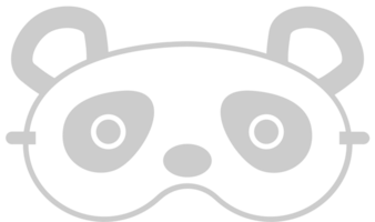 Panda eye mask vector