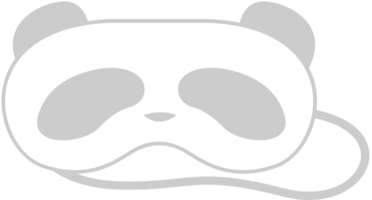 Panda eye mask vector