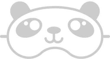 Panda eye mask vector