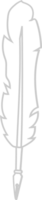 pen outline vector