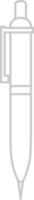 Pen outline vector