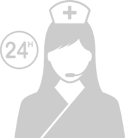 Nurse 24 hours vector