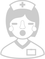 Nurse emoticon smile vector
