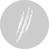 arañazo en forma de círculo vector