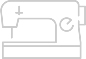 sewing machine outline vector